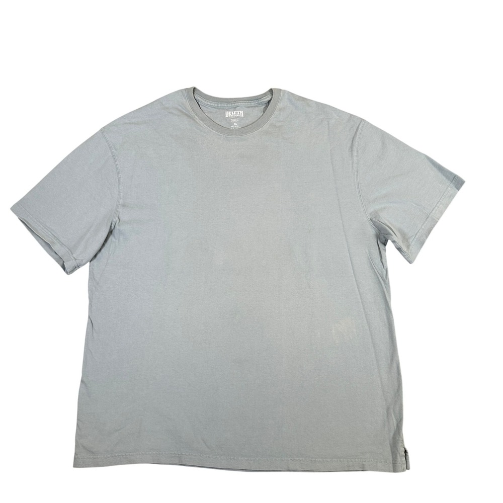 Duluth Trading Co Mens XL Relaxed Fit Longtail T-Shirt Blue Gray Cotton Tee